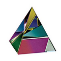 Pyramid Paperweight with Color Coat - Large